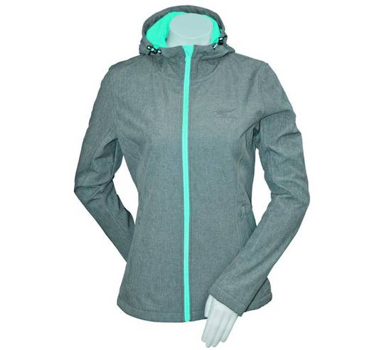 Sea to Sky Activewear Womens Softshell Rain Jacket Aqua